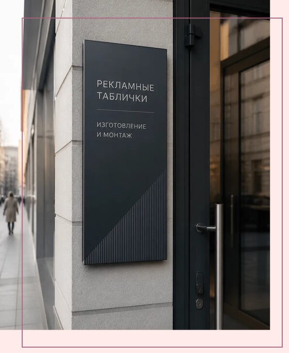 Рекламные таблички в Бирске по цене от 4677 р. | Аванза-Брк