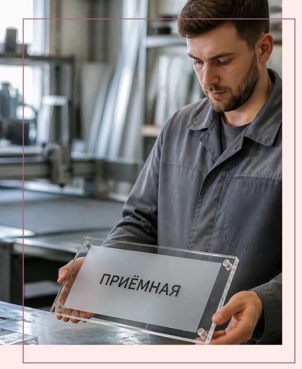 Таблички из оргстекла на заказ в Бирске от 4054 р. | Аванза-Брк