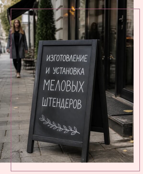 Меловые штендеры в Бирске по цене от 6756 р. | Аванза-Брк